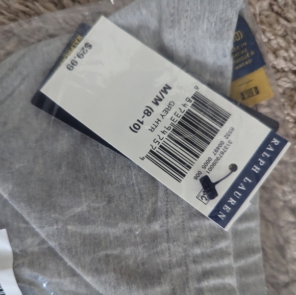 Ralph Lauren grey girls grey tights - Picture 2 of 4